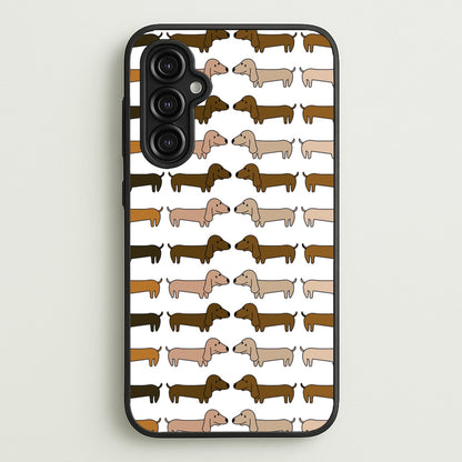 Collage - Dachshunds  - Dachshunds Phone Case for Galaxy A14