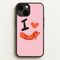 I love Dachshunds  - Dachshunds Phone Case for iPhone 13