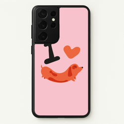 I love Dachshunds  - Dachshunds Phone Case for Galaxy S21 Ultra