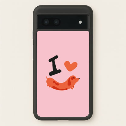 I love Dachshunds  - Dachshunds Phone Case for Google Pixel 6a