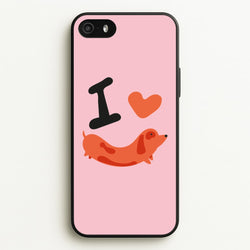I love Dachshunds  - Dachshunds Phone Case for iPhone 5 / 5s / SE 2016
