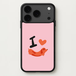 I love Dachshunds Phone Case for iPhone 17 Pro