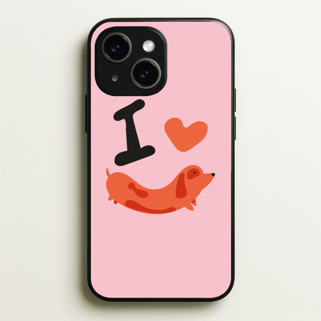 I love Dachshunds  - Dachshunds Phone Case for iPhone 14 Plus