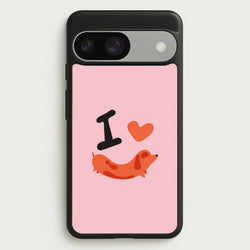 I love Dachshunds  - Dachshunds Phone Case for Google Pixel 9 / 9 Pro