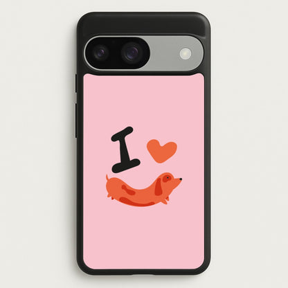 I love Dachshunds  - Dachshunds Phone Case for Google Pixel 9 / 9 Pro