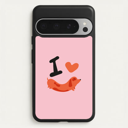 I love Dachshunds  - Dachshunds Phone Case for Google Pixel 9 Pro XL