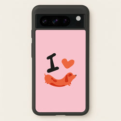 I love Dachshunds  - Dachshunds Phone Case for Google Pixel 8 Pro