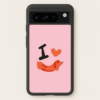 I love Dachshunds  - Dachshunds Phone Case for Google Pixel 8 Pro