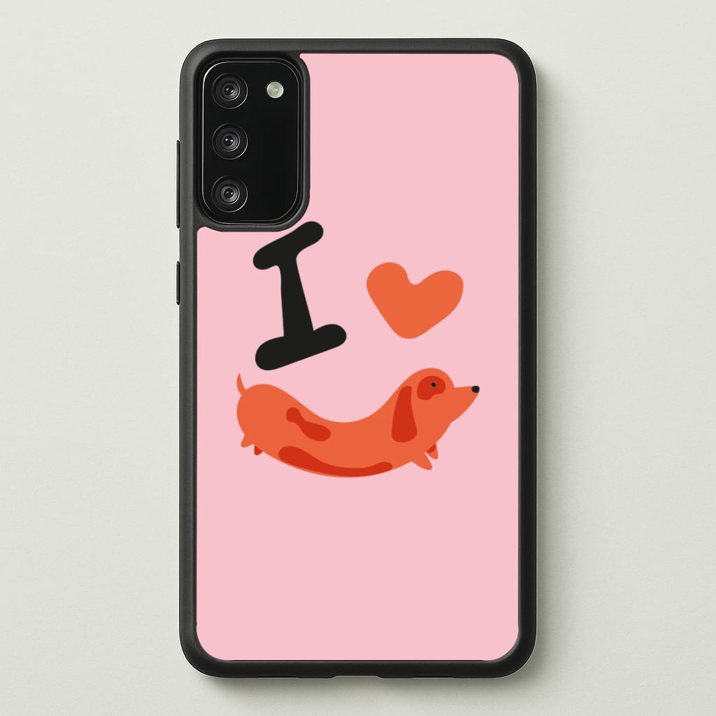 I love Dachshunds  - Dachshunds Phone Case for Galaxy S20
