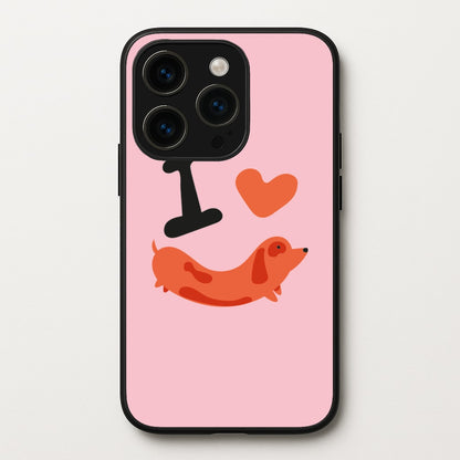 I love Dachshunds  - Dachshunds Phone Case for iPhone 14 Pro