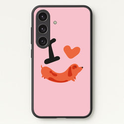 I love Dachshunds  - Dachshunds Phone Case for Galaxy S24
