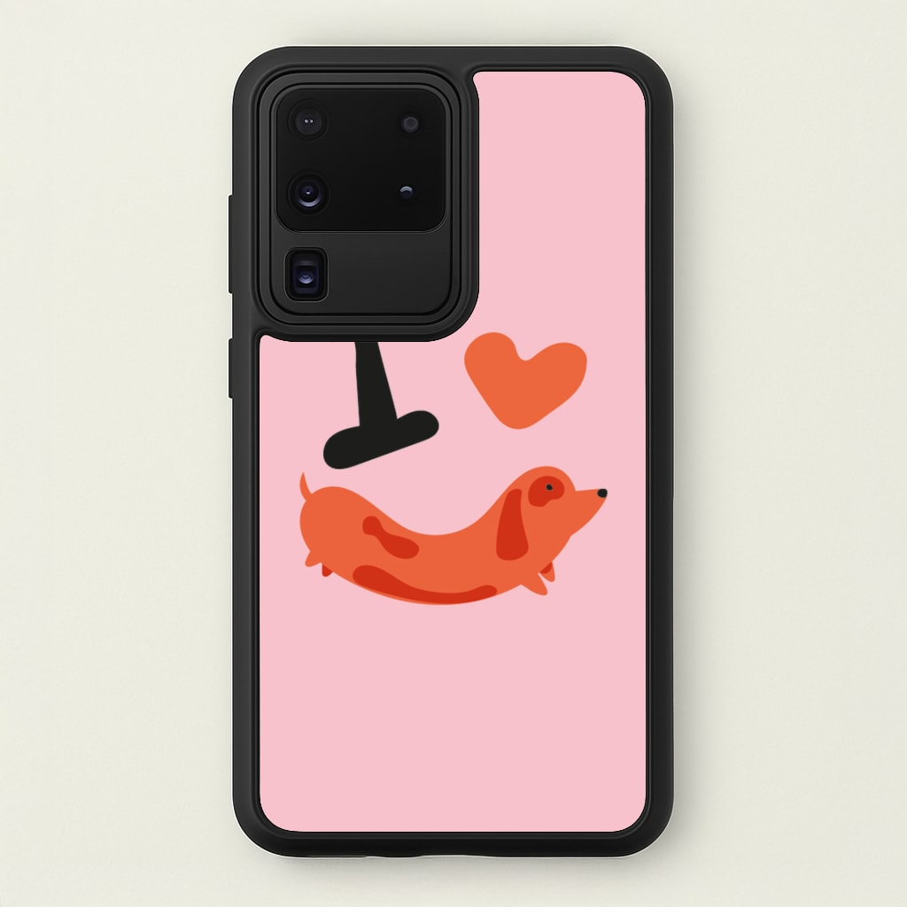 I love Dachshunds  - Dachshunds Phone Case for Galaxy S20 Ultra