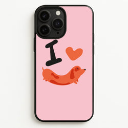 I love Dachshunds  - Dachshunds Phone Case for iPhone 11 Pro