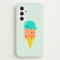 Narwhal Octopus Ice Cream  - Summer Phone Case for Galaxy A14