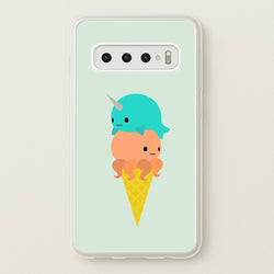 Narwhal Octopus Ice Cream  - Summer Phone Case for Galaxy S10