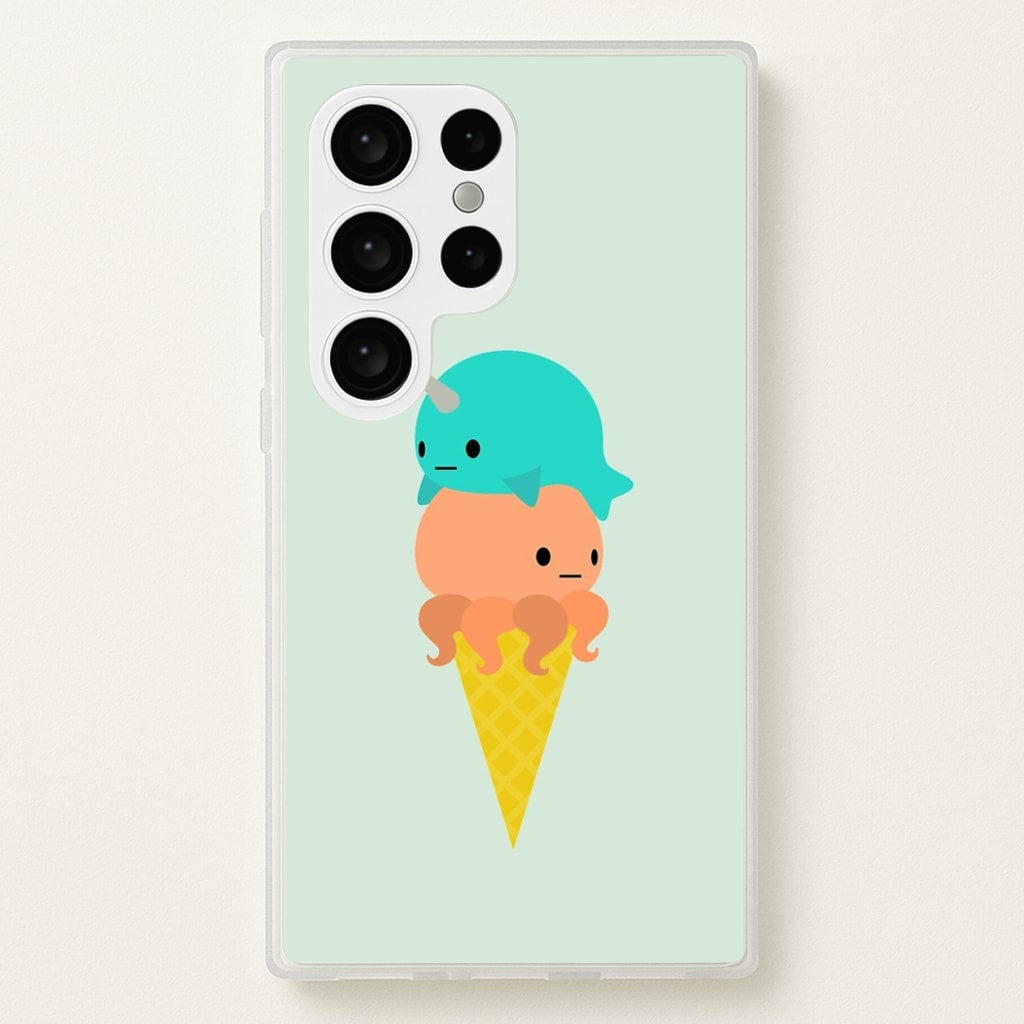 Narwhal Octopus Ice Cream  - Summer Phone Case for Galaxy S24 Ultra