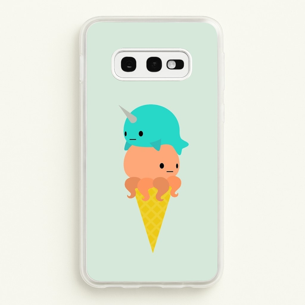Narwhal Octopus Ice Cream  - Summer Phone Case for Galaxy S10e