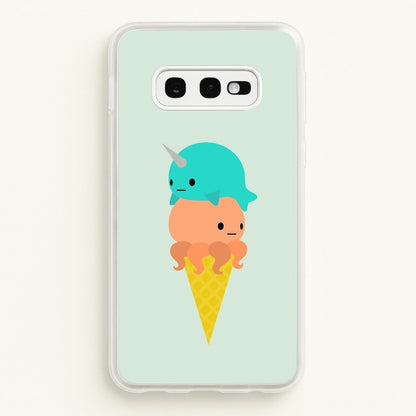 Narwhal Octopus Ice Cream  - Summer Phone Case for Galaxy S10e