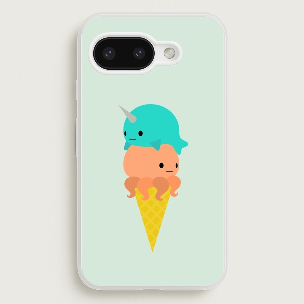 Narwhal Octopus Ice Cream  - Summer Phone Case for Google Pixel 9a