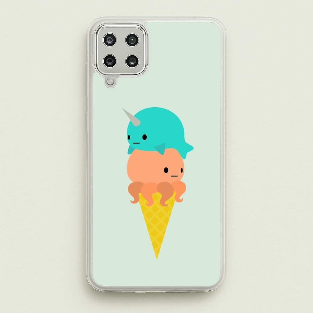 Narwhal Octopus Ice Cream  - Summer Phone Case for Galaxy A12