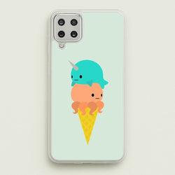 Narwhal Octopus Ice Cream  - Summer Phone Case for Galaxy A12