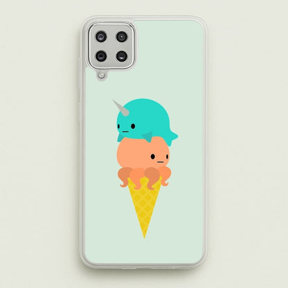 Narwhal Octopus Ice Cream  - Summer Phone Case for Galaxy A12