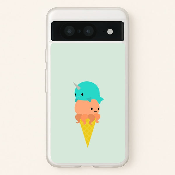 Narwhal Octopus Ice Cream  - Summer Phone Case for Google Pixel 8