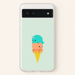Narwhal Octopus Ice Cream  - Summer Phone Case for Google Pixel 7