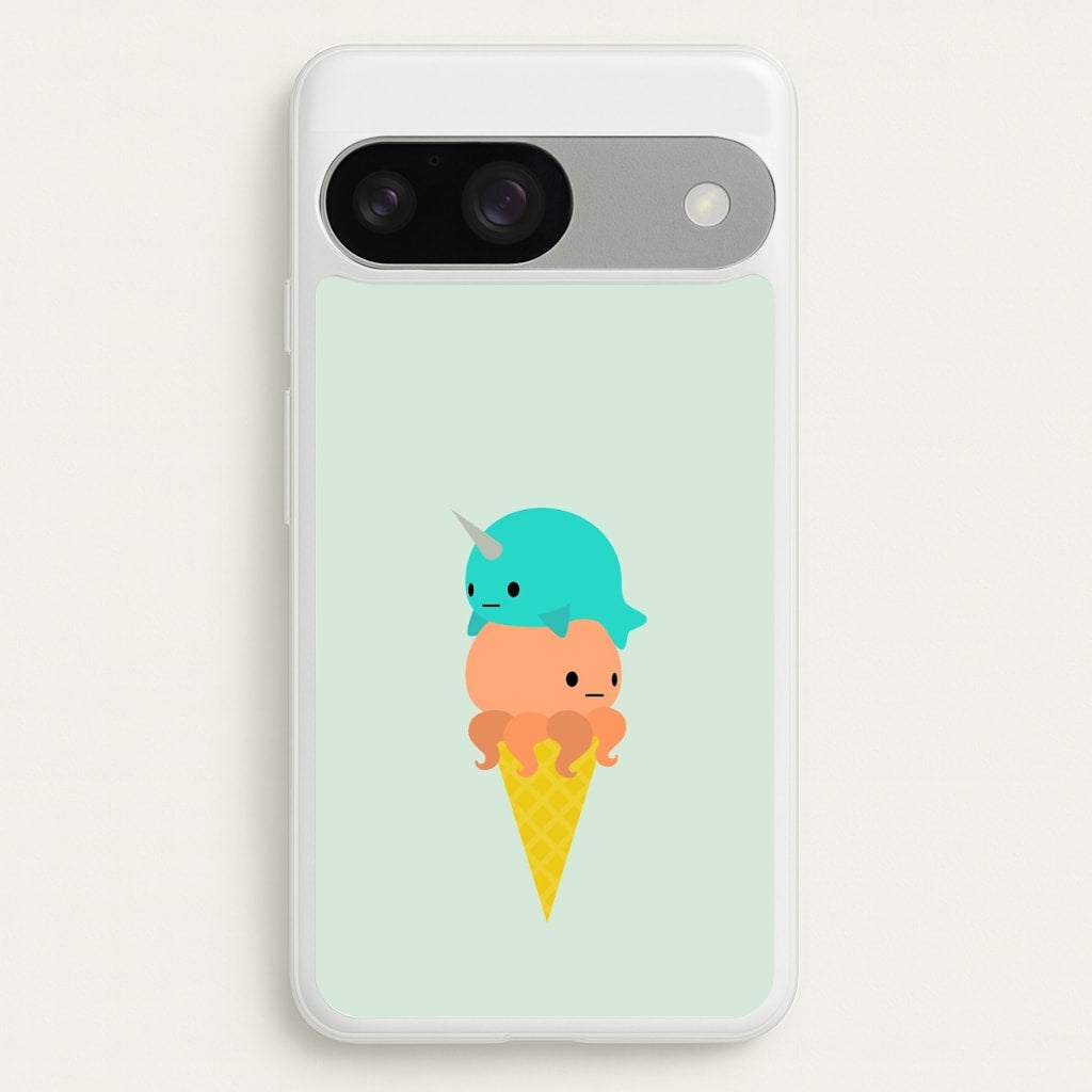 Narwhal Octopus Ice Cream  - Summer Phone Case for Google Pixel 9 / 9 Pro