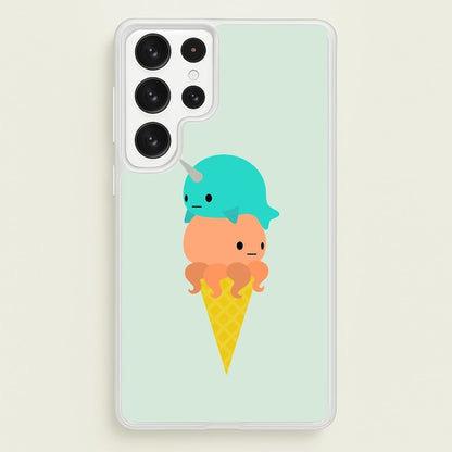 Narwhal Octopus Ice Cream  - Summer Phone Case for Galaxy S22 Ultra