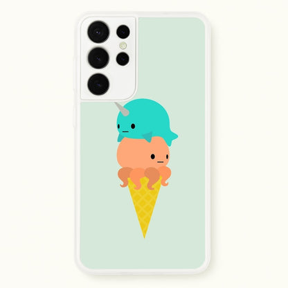 Narwhal Octopus Ice Cream  - Summer Phone Case for Galaxy S21 Ultra