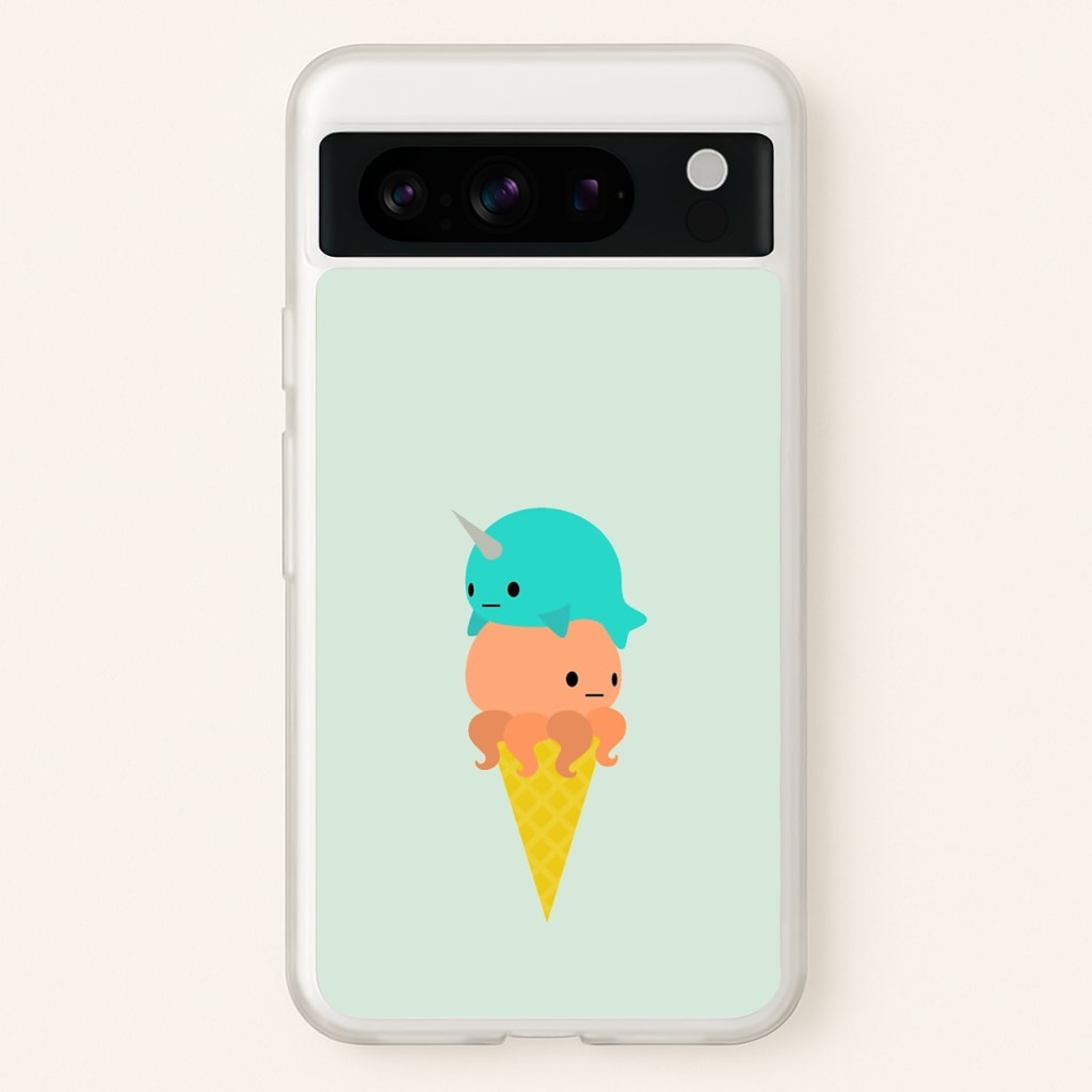 Narwhal Octopus Ice Cream  - Summer Phone Case for Google Pixel 8 Pro