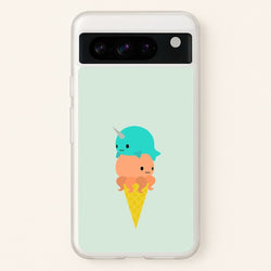 Narwhal Octopus Ice Cream  - Summer Phone Case for Google Pixel 8 Pro