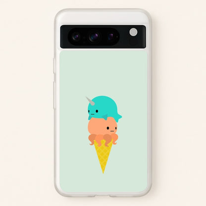 Narwhal Octopus Ice Cream  - Summer Phone Case for Google Pixel 8 Pro