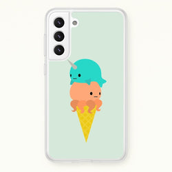 Narwhal Octopus Ice Cream  - Summer Phone Case for Galaxy S21FE