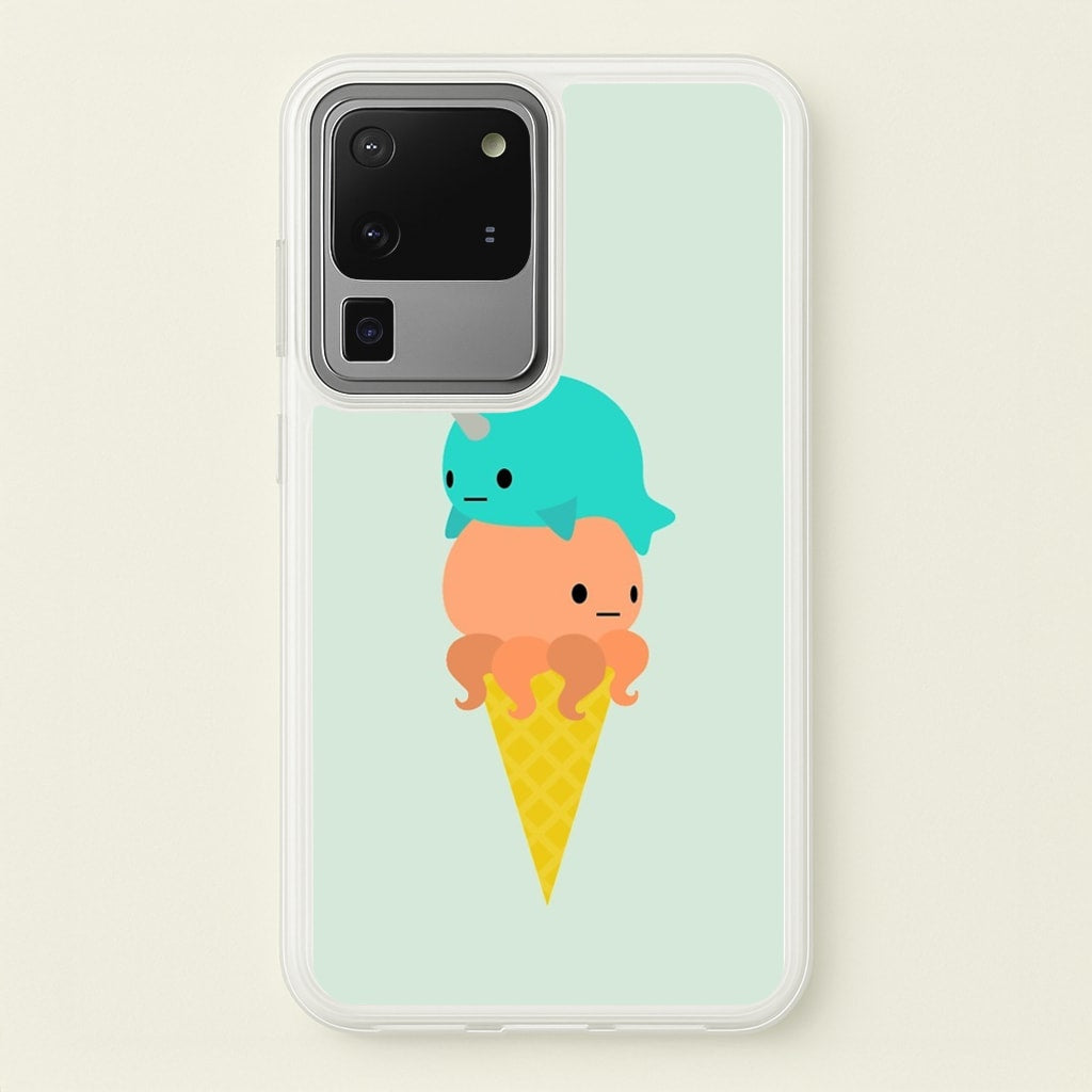 Narwhal Octopus Ice Cream  - Summer Phone Case for Galaxy S20 Ultra