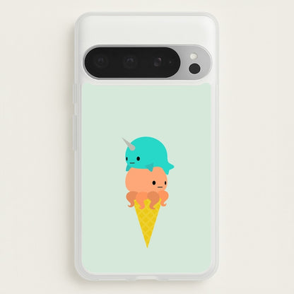 Narwhal Octopus Ice Cream  - Summer Phone Case for Google Pixel 9 Pro XL
