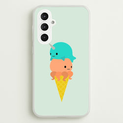 Narwhal Octopus Ice Cream  - Summer Phone Case for Galaxy S23FE