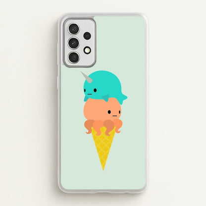 Narwhal Octopus Ice Cream  - Summer Phone Case for Galaxy A52 / A52s