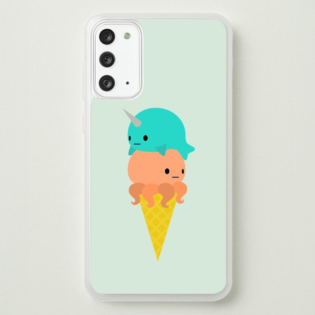 Narwhal Octopus Ice Cream  - Summer Phone Case for Galaxy Note 20