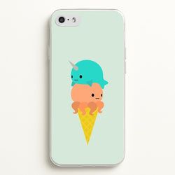 Narwhal Octopus Ice Cream  - Summer Phone Case for iPhone 5 / 5s / SE 2016