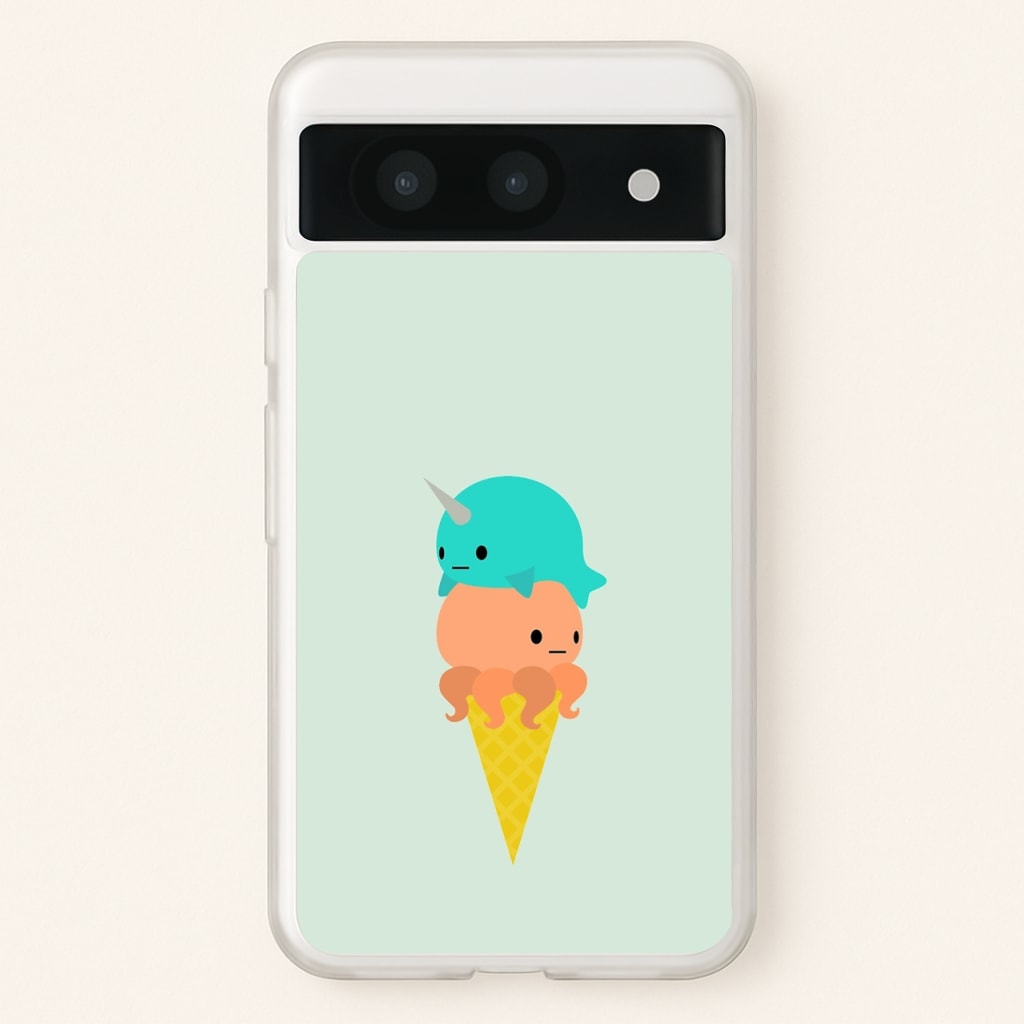 Narwhal Octopus Ice Cream  - Summer Phone Case for Google Pixel 8a