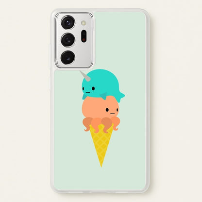 Narwhal Octopus Ice Cream  - Summer Phone Case for Galaxy Note 20 Ultra