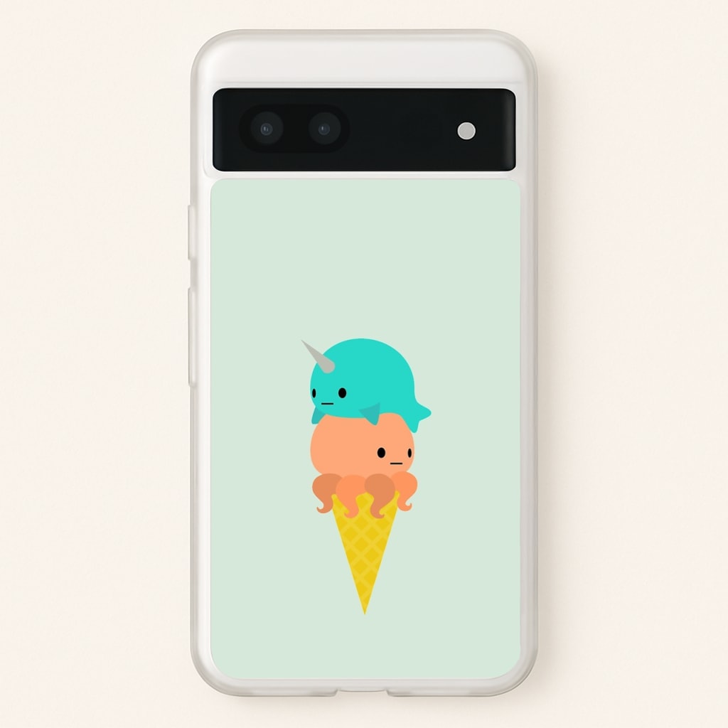 Narwhal Octopus Ice Cream  - Summer Phone Case for Google Pixel 6a