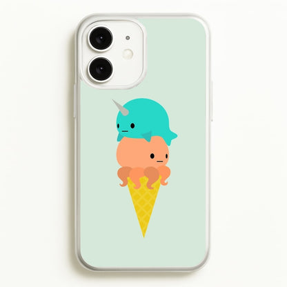 Narwhal Octopus Ice Cream  - Summer Phone Case for iPhone 11