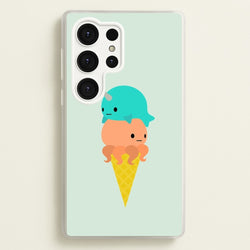 Narwhal Octopus Ice Cream  - Summer Phone Case for Galaxy S25 Ultra