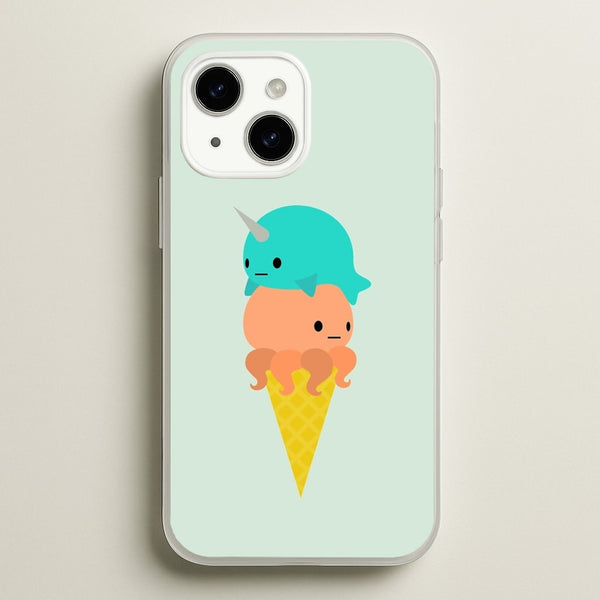 Narwhal Octopus Ice Cream  - Summer Phone Case for iPhone 14 Plus