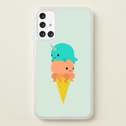 Narwhal Octopus Ice Cream  - Summer Phone Case for Galaxy A71