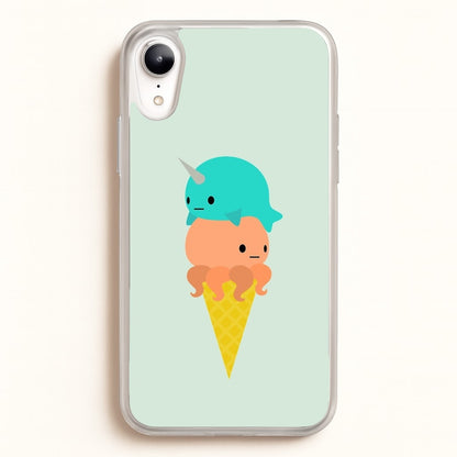 Narwhal Octopus Ice Cream  - Summer Phone Case for iPhone XR
