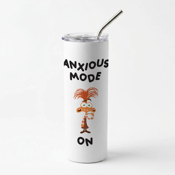 Anxious Mode On - Inside Out Skinny Tumbler